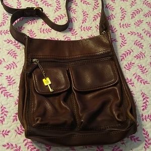 Fossil 75082 brown leather bag